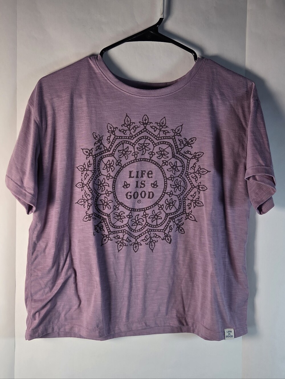 Life Is Good Lavender Short-Sleeve Graphic Tee